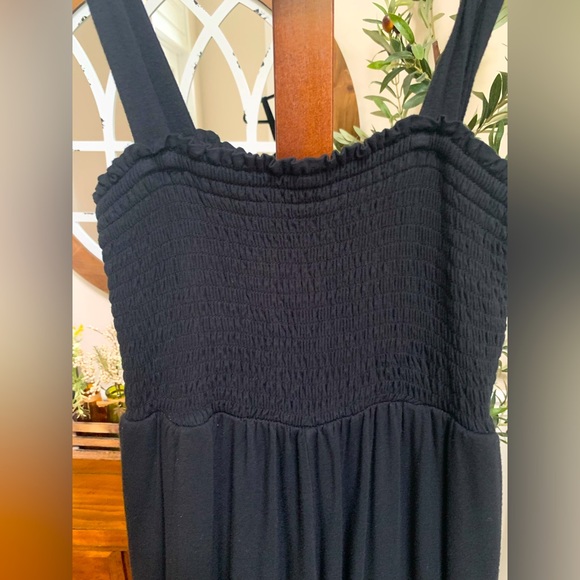 Isabel XS maternity black strappy jumpsuit - Picture 2 of 4